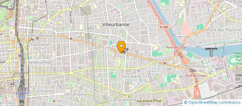 localisation de l'entreprise AUTO DIFFUSION à VILLEURBANNE