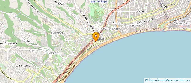 localisation de l'entreprise AUTO DIFFUSION à NICE