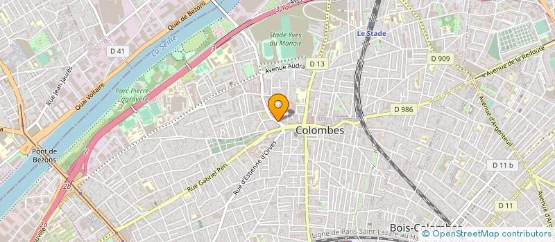 localisation de l'entreprise AUTO DIN JOB SERVICES à COLOMBES