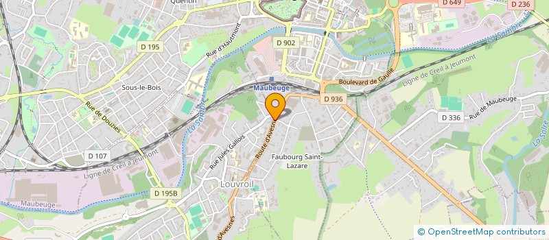 localisation de l'entreprise AUTO DISTINCT  MAUBEUGE