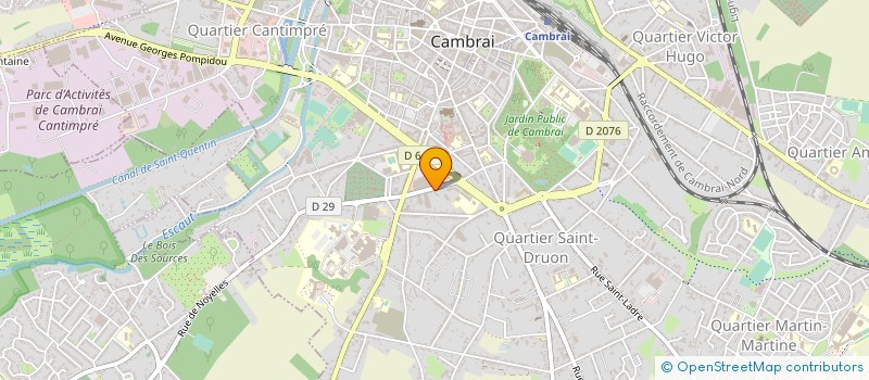 localisation de l'entreprise AUTO DISTRIBUTION MONTIGNY  CAMBRAI