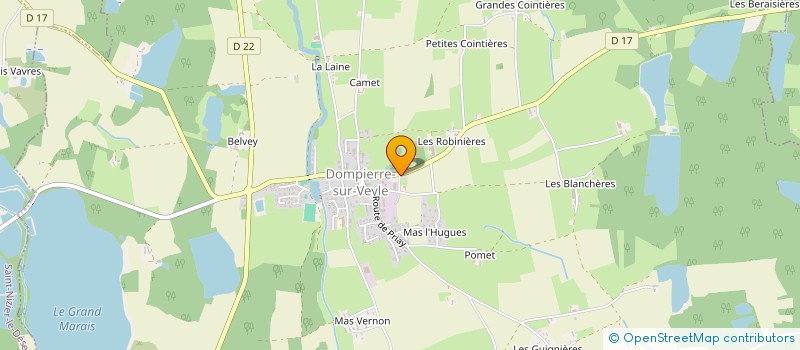 localisation de l'entreprise AUTO-DOMPIERRE à DOMPIERRE-SUR-VEYLE