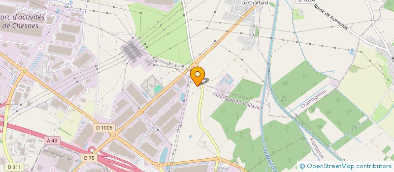 localisation de l'entreprise AUTO DRIVE  SAINT-QUENTIN-FALLAVIER