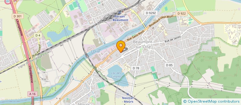 localisation de l'entreprise AUTO DRIVE 95  BEAUMONT-SUR-OISE