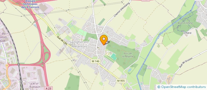 localisation de l'entreprise AUTO DRIVE LAVAGE à SAINGHIN-EN-MELANTOIS