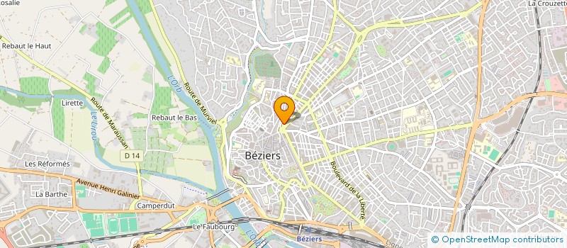 localisation de l'entreprise AUTO DU SUD  BEZIERS