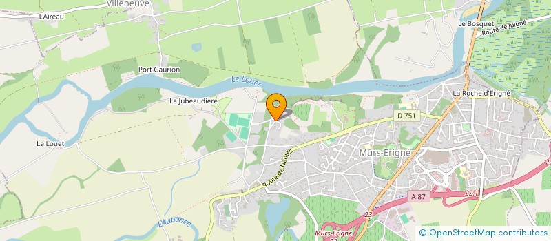 localisation de l'entreprise AUTO DUO CONCEPT à MOZE-SUR-LOUET