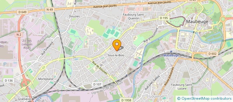 localisation de l'entreprise AUTO DUVAL  MAUBEUGE