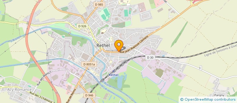 localisation de l'entreprise AUTO ECO SERVICES à RETHEL