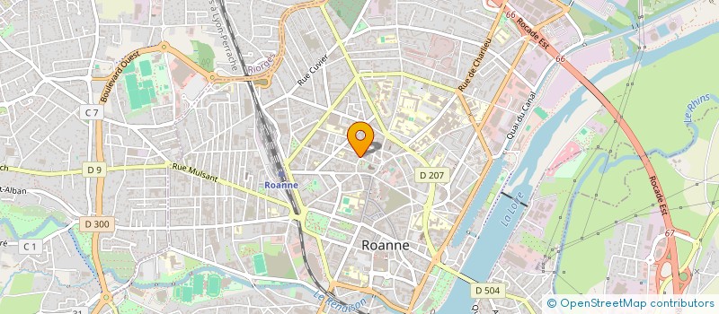 localisation de l'entreprise AUTO ECOLE 1000 BORNES  ROANNE