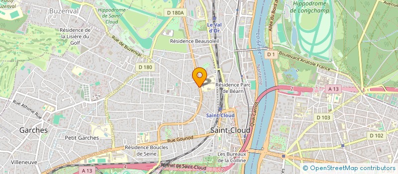 localisation de l'entreprise AUTO-ECOLE 12 à SAINT-CLOUD