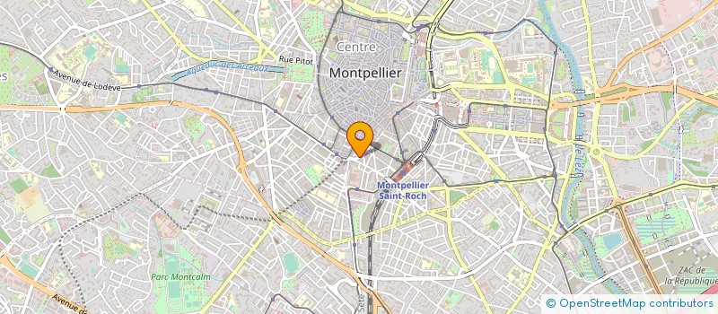 localisation de l'entreprise AUTO ECOLE A.34 à MONTPELLIER