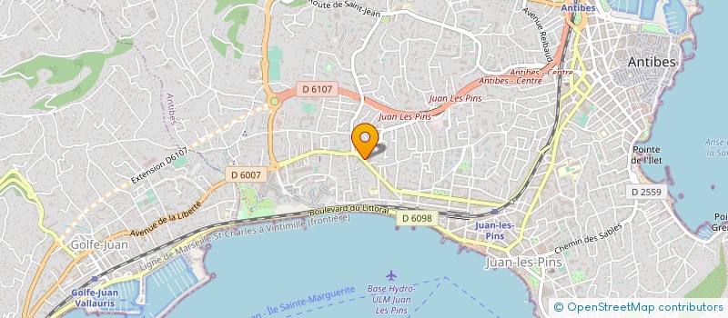 localisation de l'entreprise AUTO ECOLE A.G.R.  ANTIBES