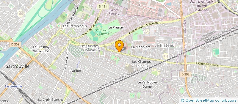 localisation de l'entreprise AUTO ECOLE AEPQ  SARTROUVILLE