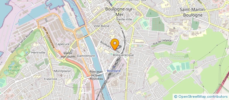 localisation de l'entreprise AUTO ECOLE ALBAIN AGENCE DAUNOU à BOULOGNE-SUR-MER