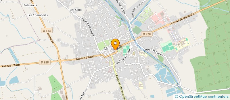 localisation de l'entreprise AUTO ECOLE ALEXANDRE  MONTECH