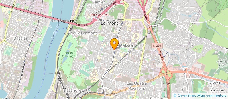 localisation de l'entreprise AUTO-ECOLE ALIENOR LORMONT  LORMONT