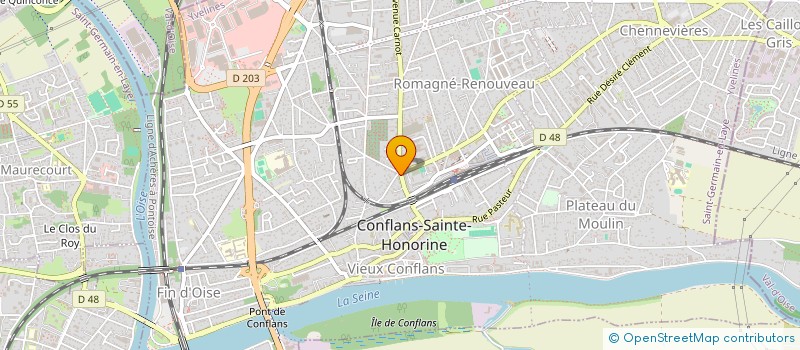 localisation de l'entreprise AUTO ECOLE ALL PERMIS à CONFLANS-SAINTE-HONORINE