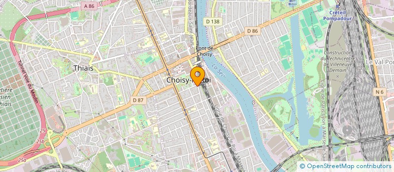 localisation de l'entreprise AUTO ECOLE ANATOLE FRANCE à CHOISY-LE-ROI