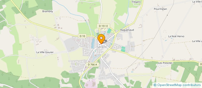 localisation de l'entreprise AUTO ECOLE ANDRE à SERENT