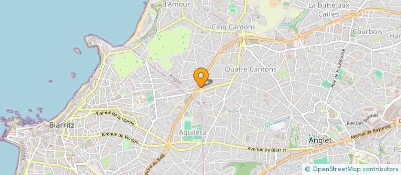 localisation de l'entreprise AUTO ECOLE ANNETTE MICHEL à ANGLET