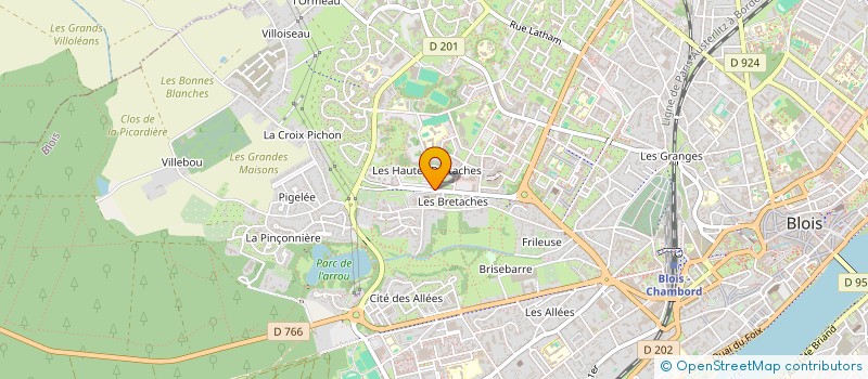 localisation de l'entreprise AUTO-ECOLE APPRENDRE A CONDUIRE POUR CONDUIRE SA VIE - AE-ACCV  BLOIS