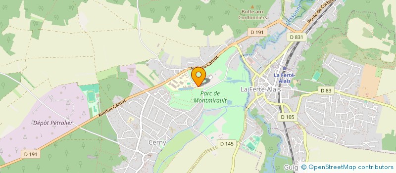 localisation de l'entreprise AUTO ECOLE ASSOCIATIVE LYCEE ALEXANDRE DENIS  CERNY