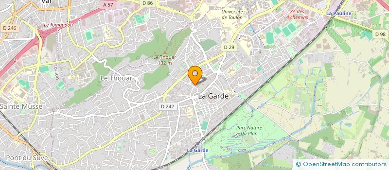 localisation de l'entreprise AUTO ECOLE AZUR 83 à LA GARDE