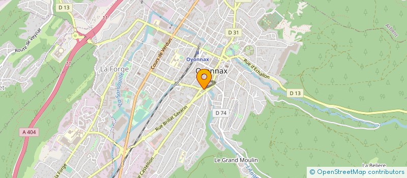 localisation de l'entreprise AUTO-ECOLE BARNI à OYONNAX