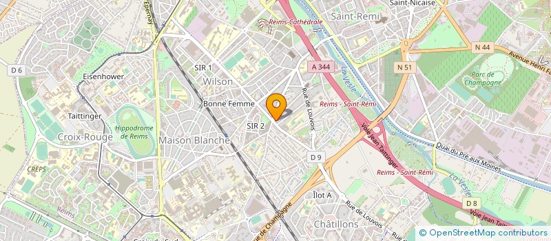 localisation de l'entreprise AUTO ECOLE BARTHOU  REIMS