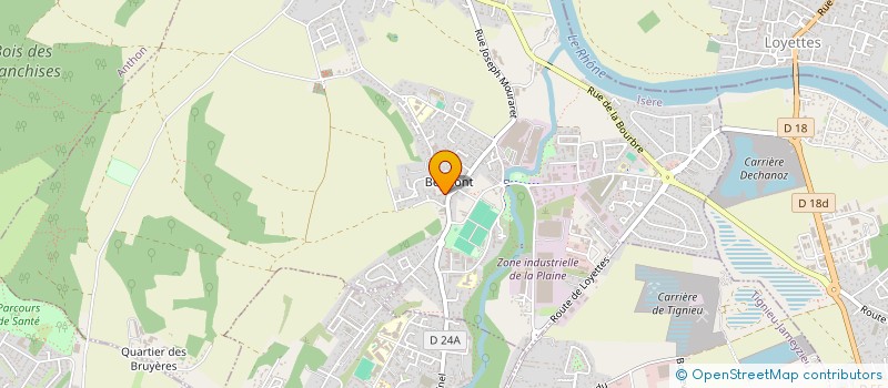 localisation de l'entreprise AUTO ECOLE BELMONT  CHAVANOZ