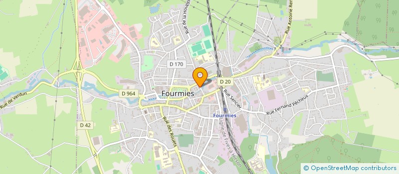 localisation de l'entreprise AUTO ECOLE BENJAMIN MARIEZ  FOURMIES