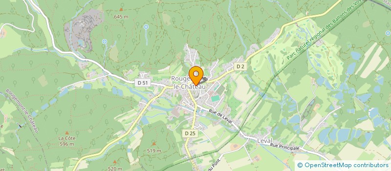 localisation de l'entreprise AUTO-ECOLE BERTHIER EURL  ROUGEMONT-LE-CHATEAU