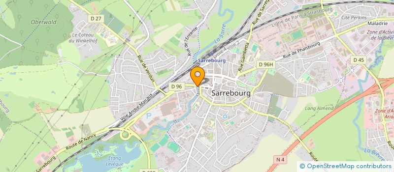 localisation de l'entreprise AUTO ECOLE BOLLEY à SARREBOURG