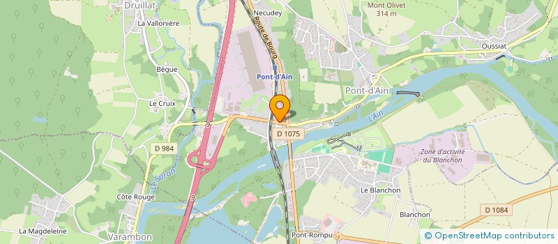 localisation de l'entreprise AUTO ECOLE BONNE CONDUITE  PONT-D'AIN