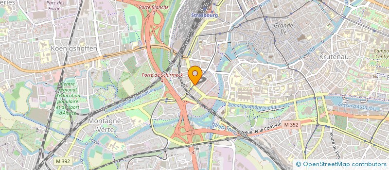 localisation de l'entreprise AUTO ECOLE BRIGITTE à STRASBOURG