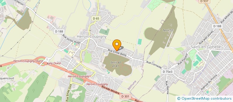 localisation de l'entreprise AUTO ECOLE C PERMIS  HERSIN-COUPIGNY