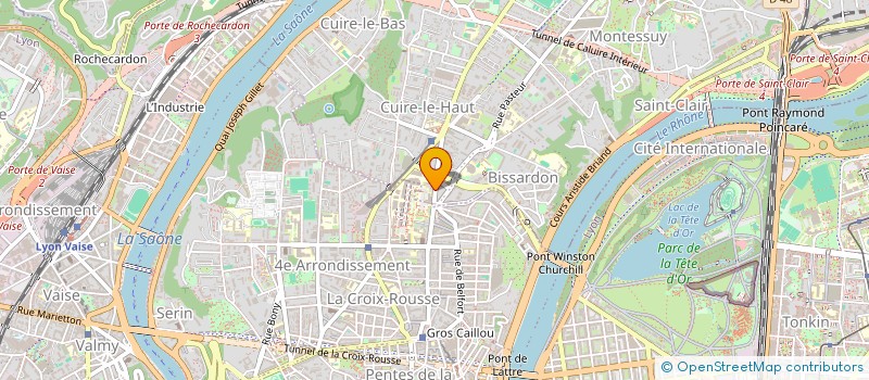 localisation de l'entreprise AUTO ECOLE CALUIRE CROIX ROUSSE  CALUIRE-ET-CUIRE