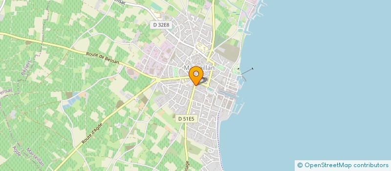 localisation de l'entreprise AUTO ECOLE CAROL ET JEROME à MARSEILLAN