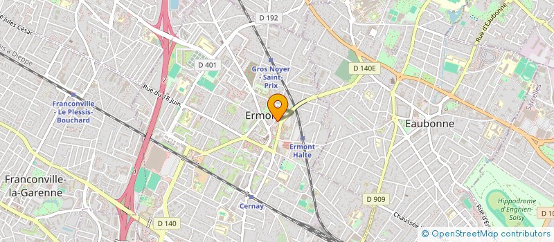 localisation de l'entreprise AUTO ECOLE CERAM  ERMONT