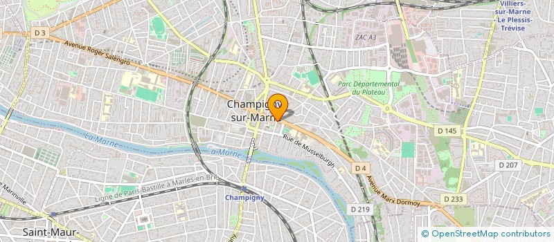 localisation de l'entreprise AUTO ECOLE CFAC CHAMPIGNY à CHAMPIGNY-SUR-MARNE
