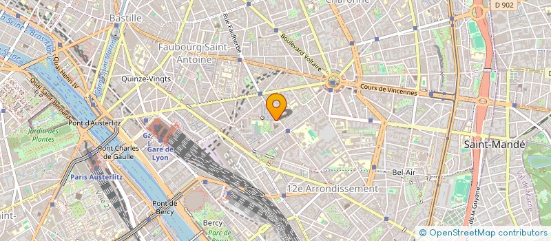 localisation de l'entreprise AUTO ECOLE CFAM DU 12EME  PARIS