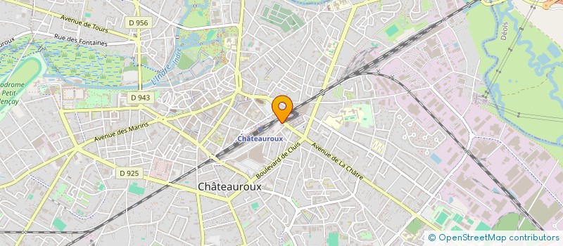 localisation de l'entreprise AUTO ECOLE CHABRY à CHATEAUROUX
