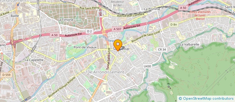 localisation de l'entreprise AUTO ECOLE CHATEAU ST LOUP à MARSEILLE