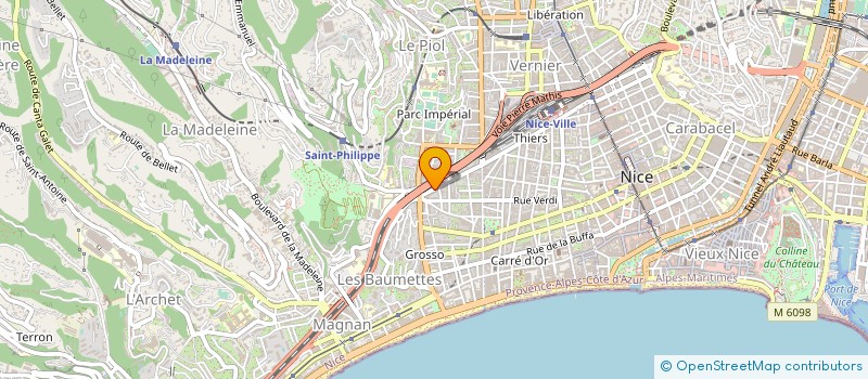 localisation de l'entreprise AUTO ECOLE CHATEAUNEUF à NICE