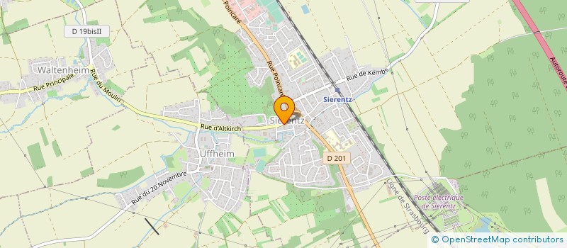 localisation de l'entreprise AUTO-ECOLE CLEMENCEAU  SIERENTZ