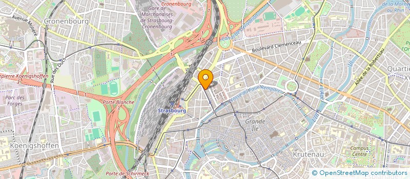 localisation de l'entreprise AUTO ECOLE CLEMENCEAU IL 3 à STRASBOURG