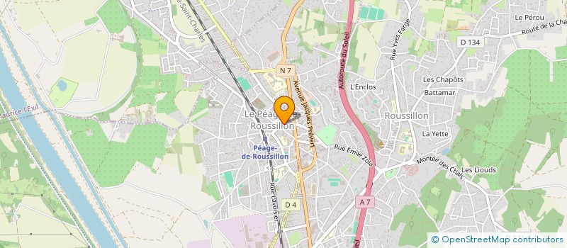 localisation de l'entreprise AUTO ECOLE CO-PILOTE  ROUSSILLON