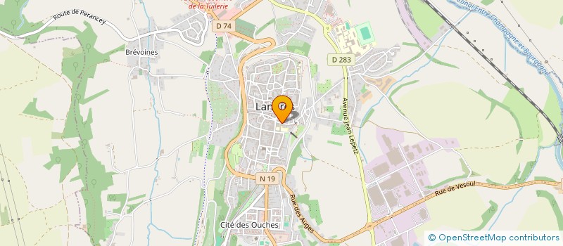 localisation de l'entreprise AUTO ECOLE COLAS à LANGRES