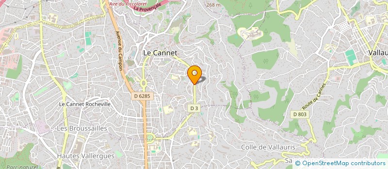 localisation de l'entreprise AUTO ECOLE COLETTE à LE CANNET